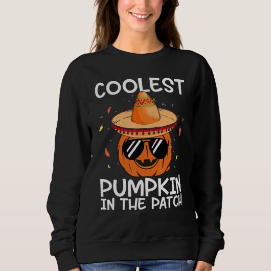 Sweatshirt Citrouille la plus cool du patch pour garçons tout (Devant)