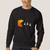 Sweatshirt Citrouille Mange Ghosts Classique Jeu Vidéo Pour H (Devant)
