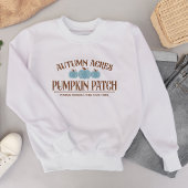 Sweatshirt Citrouille Patch Automne Thème