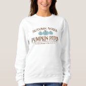 Sweatshirt Citrouille Patch Automne Thème (Devant)