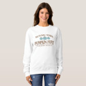 Sweatshirt Citrouille Patch Automne Thème (Devant entier)