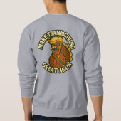 Sweatshirt Citrouille Trumpkin à double face - Rendre l'Améri (Dos)