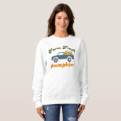 Sweatshirt Citrouilles Fraîches de la Ferme (Devant entier)