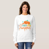 SWEATSHIRT CITROUILLES FRAIS AGRICOLES MERCI (Devant entier)