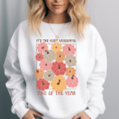 Sweatshirt Citrouilles retro Boho avec citation d'automne
