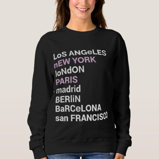 Sweatshirt City Love - City List Los Angeles  (Devant)