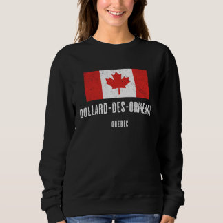 Sweatshirt City of Dollard des Ormeaux  CANADA Canadian Flag
