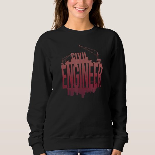 Sweatshirt Civil Engineer  Math Student (Devant)