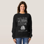 Sweatshirt Clam Easy Halloween Costume humain Coquille de coq (Devant entier)
