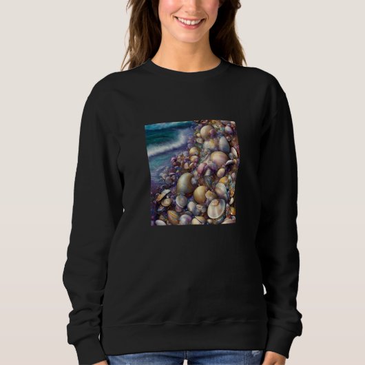 Sweatshirt Clam Seashell Shell Collector Beach Ocean Coastal  (Devant)