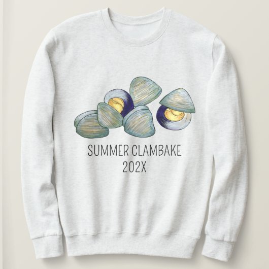 Sweatshirt Clams Clambake Rhode Island Nouvelle-Angleterre (Design devant)