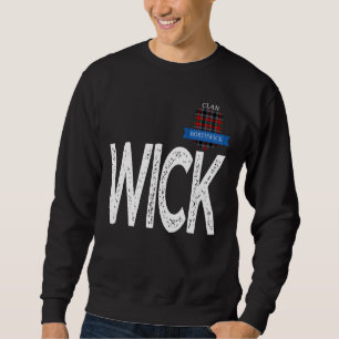 Sweatshirt Clan Borthwick W et I et C et Lettre K Famille M