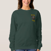 Sweatshirt Clan Chisholm Badge & Tartan avec devise Femmes (Devant)