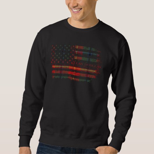 Sweatshirt Clan Douglas, Drapeau écossais de Roxburgh (Devant)