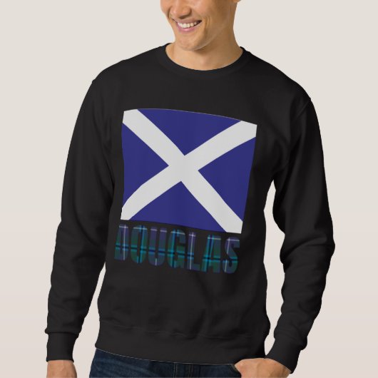 Sweatshirt Clan Douglas Tartan Scottish Nom de famille Écosse (Devant)