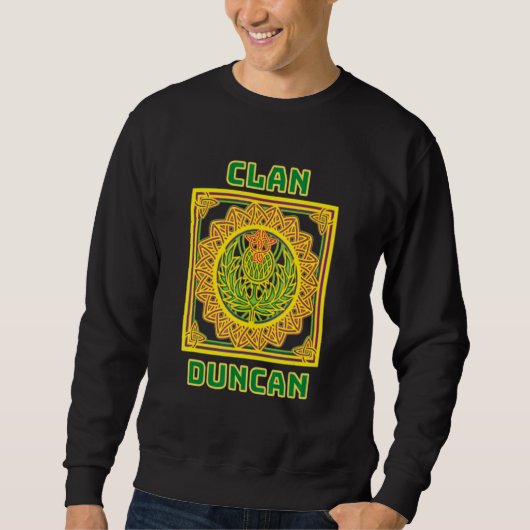 Sweatshirt Clan Duncan Scottish Celtic Thistle (Devant)