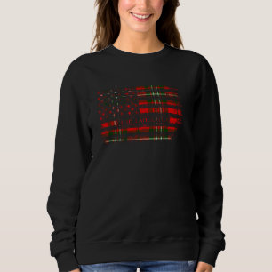 Sweatshirt Clan Langlands Scottish tartan drapeau américain k