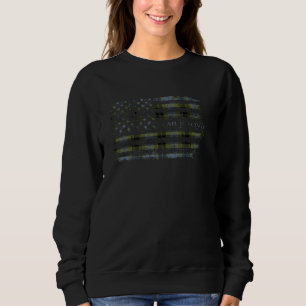 Sweatshirt Clan MacIver Drapeau écossais américain écossais k