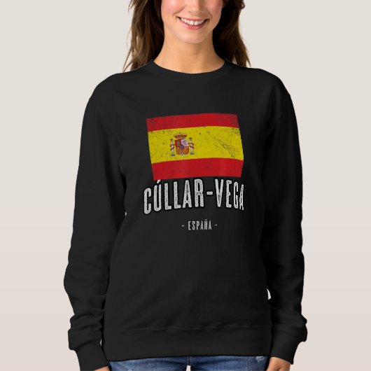 Sweatshirt Clar Vega Espagne Es Drapeau Ville - Bandera Ropa  (Devant)