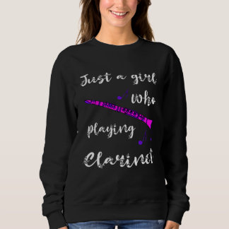 Sweatshirt Clarinet Girls Clarinet Music Player Music School
