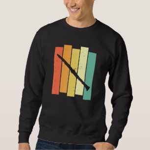 Sweatshirt Clarinétiste rétro - Instrument à vent Vintage Cl