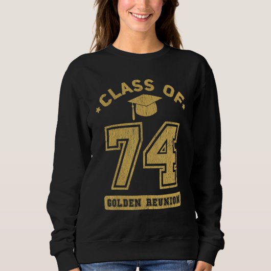 Sweatshirt Class Of 1974 College Highschool Graduation Reunio (Devant)