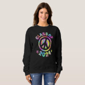 Sweatshirt Class Of 2024 Graduate Future Graduation Peace Sig (Devant entier)