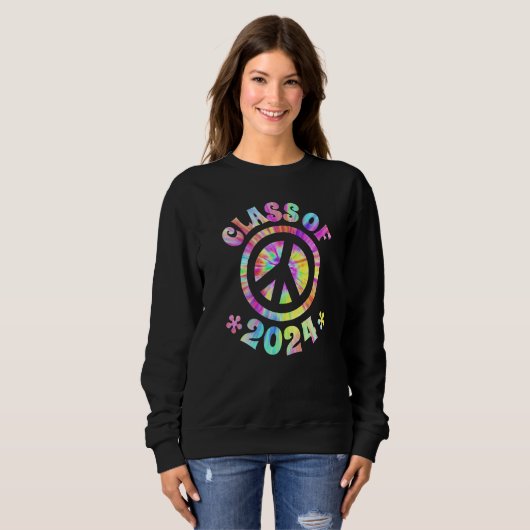 Sweatshirt Class Of 2024 Graduate Future Graduation Peace Sig (Devant entier)