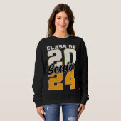 Sweatshirt Class of 2024 Senior 24 Grad Graduation (Devant entier)