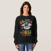 Sweatshirt Class Of 2032 Grow With Me Pre K Graduate Groovy R (Devant entier)