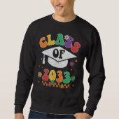 Sweatshirt Class Of 2033 Grow With Me First Day Of Kindergart (Devant)