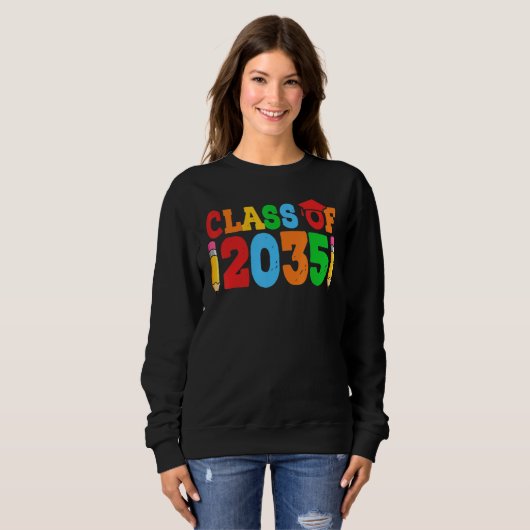 Sweatshirt class of 2035 grow with me (Devant entier)
