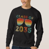 Sweatshirt Class of 2035 Grow With Me First Day of School Gra (Devant)
