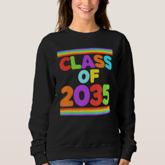 Sweatshirt Class of 2035 Growing With Me Kindergarten Graduat