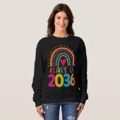 Sweatshirt Class of 2036 First Day School Kindergarten Rainbo (Devant entier)