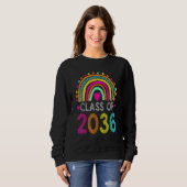 Sweatshirt Class Of 2036 Rainbow Pre K Kindergarten Graduatio (Devant entier)