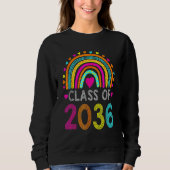 Sweatshirt Class Of 2036 Rainbow Pre K Kindergarten Graduatio (Devant)