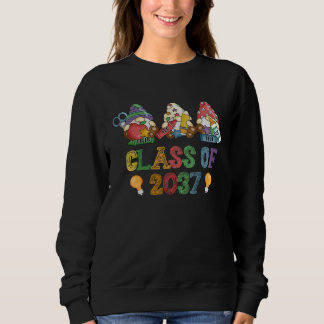 Sweatshirt Class Of 2037 Gnome Graduation Kindergarten First 
