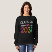 Sweatshirt Class Of 2037 Kindergarten Pre K Grow With Me Grad (Devant entier)