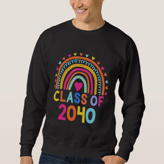 Sweatshirt Class of 2040 Senior 40 Grad Graduation Women Men (Devant)
