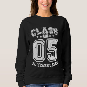Sweatshirt Classe 05 20e élèves du secondaire 20 ans 2025 Col