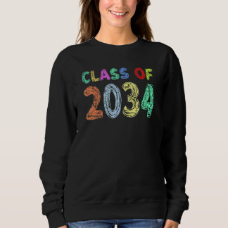 Sweatshirt Classe De 2034 1Er Jour De 1Ème Année Croissance A