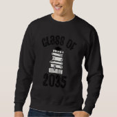 Sweatshirt Classe De 2035 Augmenter Avec Moi Graduation D'Étu (Devant)
