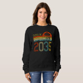 Sweatshirt Classe De 2035 Augmenter Avec Moi Pré-K Graduate V (Devant entier)
