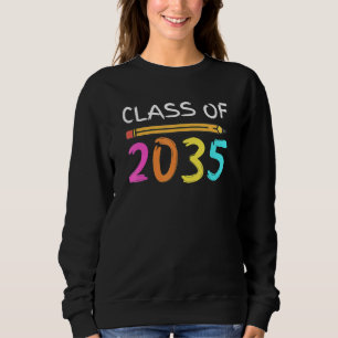Sweatshirt Classe De 2035 Augmenter Avec Moi Retour Couleurs