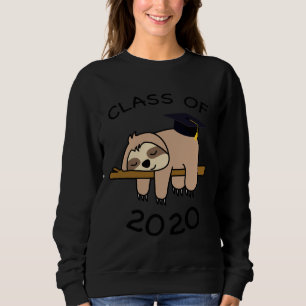 Sweatshirt Classe De Graduation De 2020 Sloth Funny Graduate
