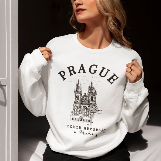 Sweatshirt Classic Prague Czech Republic Landscape