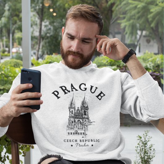 Sweatshirt Classic Prague Czech Republic Landscape