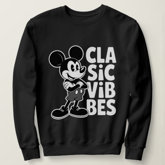 Sweatshirt Classic Vibes Retro Cartoon Mouse T-Shirt Design,  (Design devant)