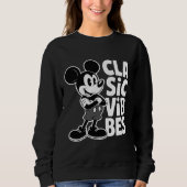 Sweatshirt Classic Vibes Retro Cartoon Mouse T-Shirt Design,  (Devant)